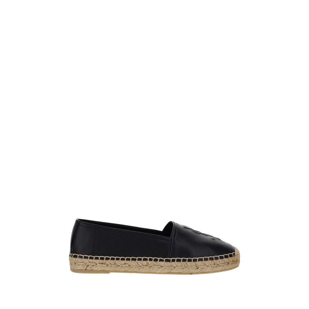 Saint Laurent Black Lamb Ovis Aries Aries Espadrilles - Élégance Sélective