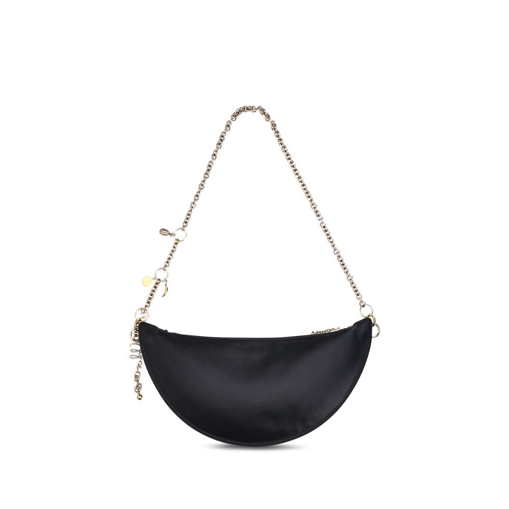 Black Calf Leather Bos Taurus Shoulder Bag - Élégance Sélective