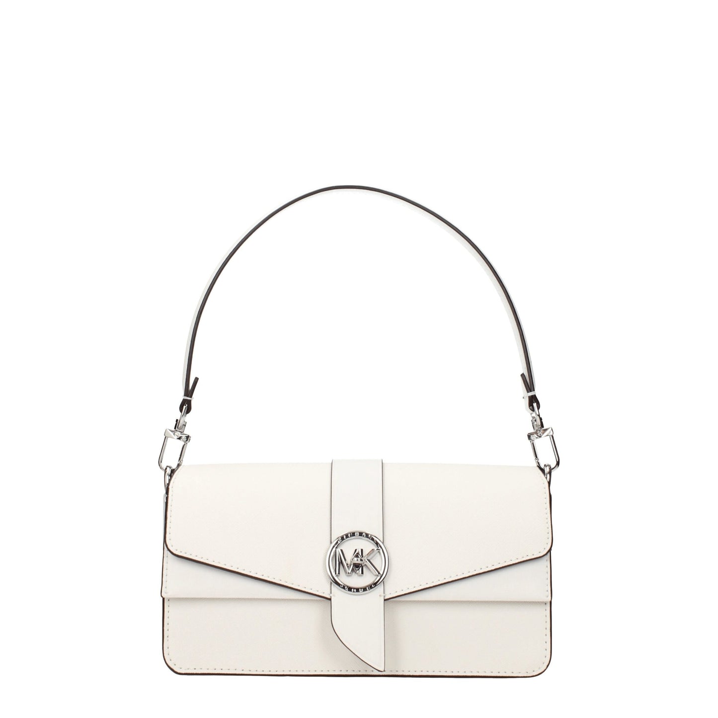 White Leather Handbag - Élégance Sélective