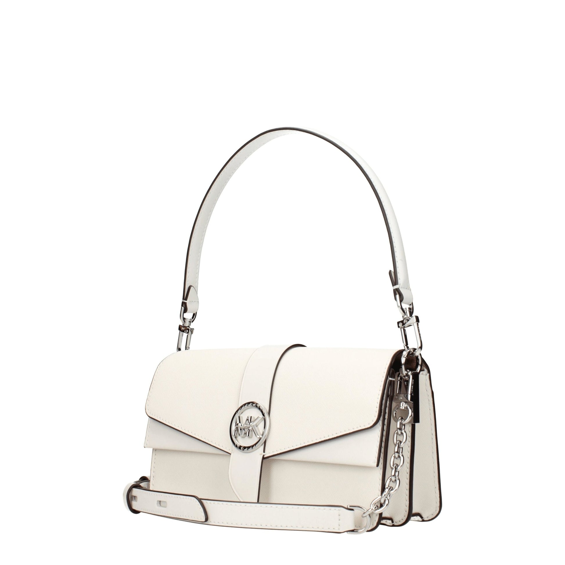 White Leather Handbag - Élégance Sélective