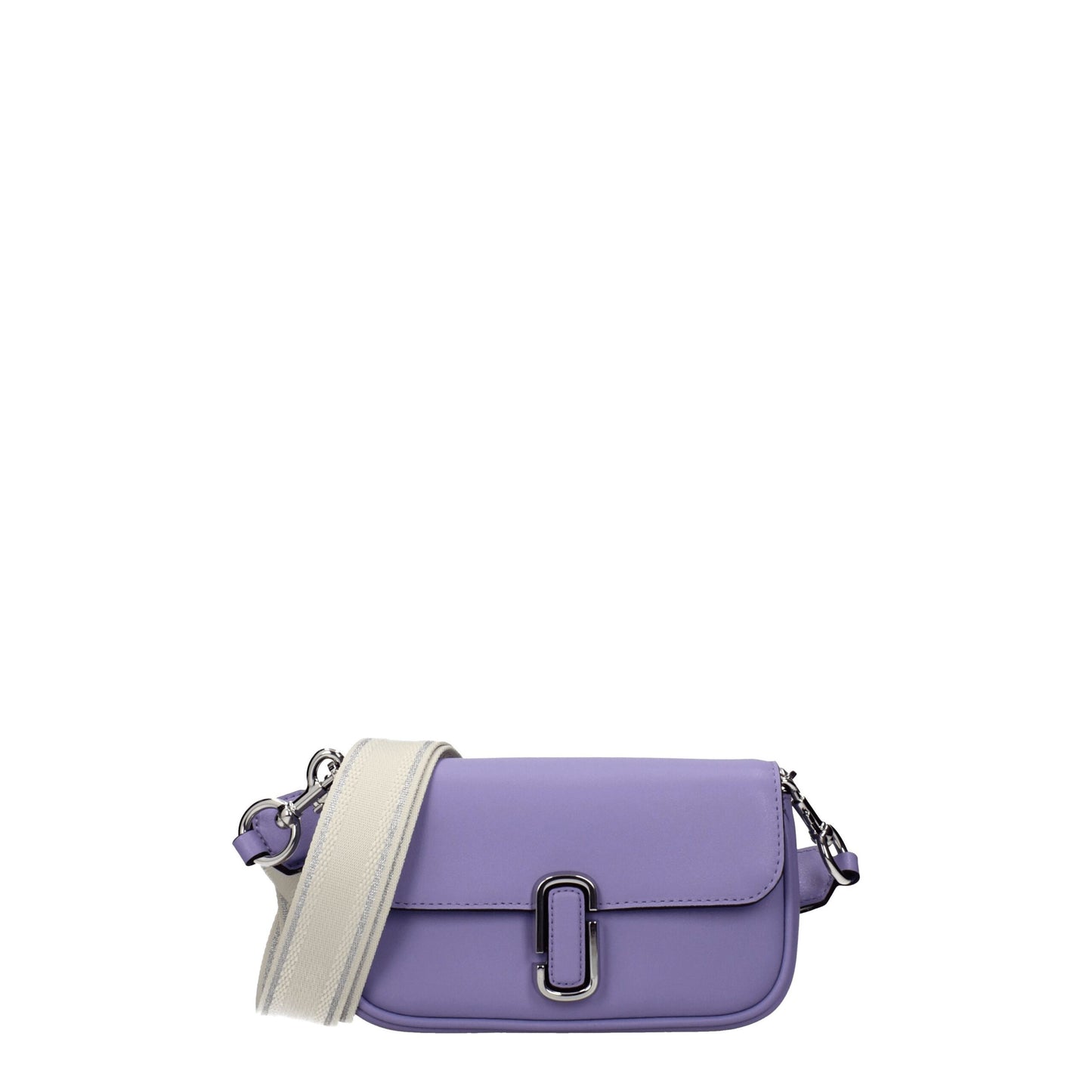 Purple Leather Crossbody Bag - Élégance Sélective