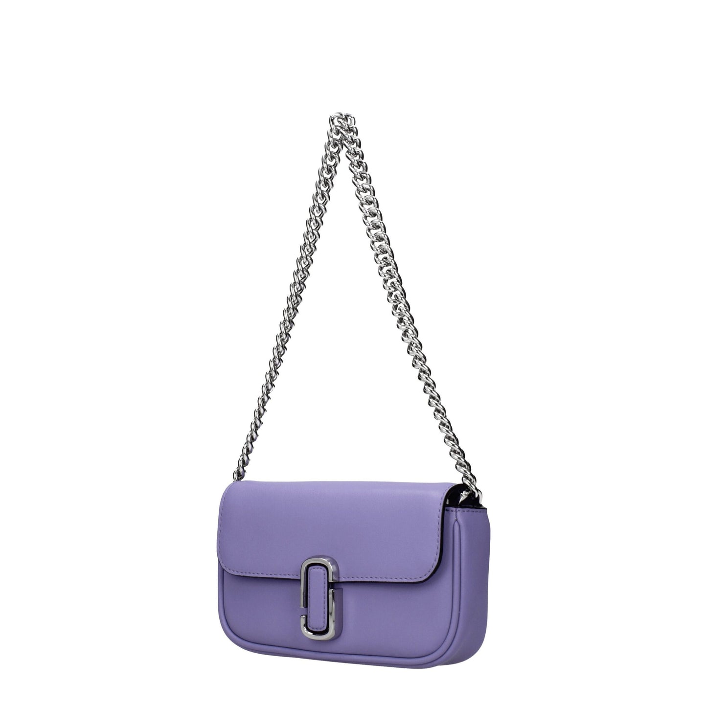 Purple Leather Crossbody Bag - Élégance Sélective