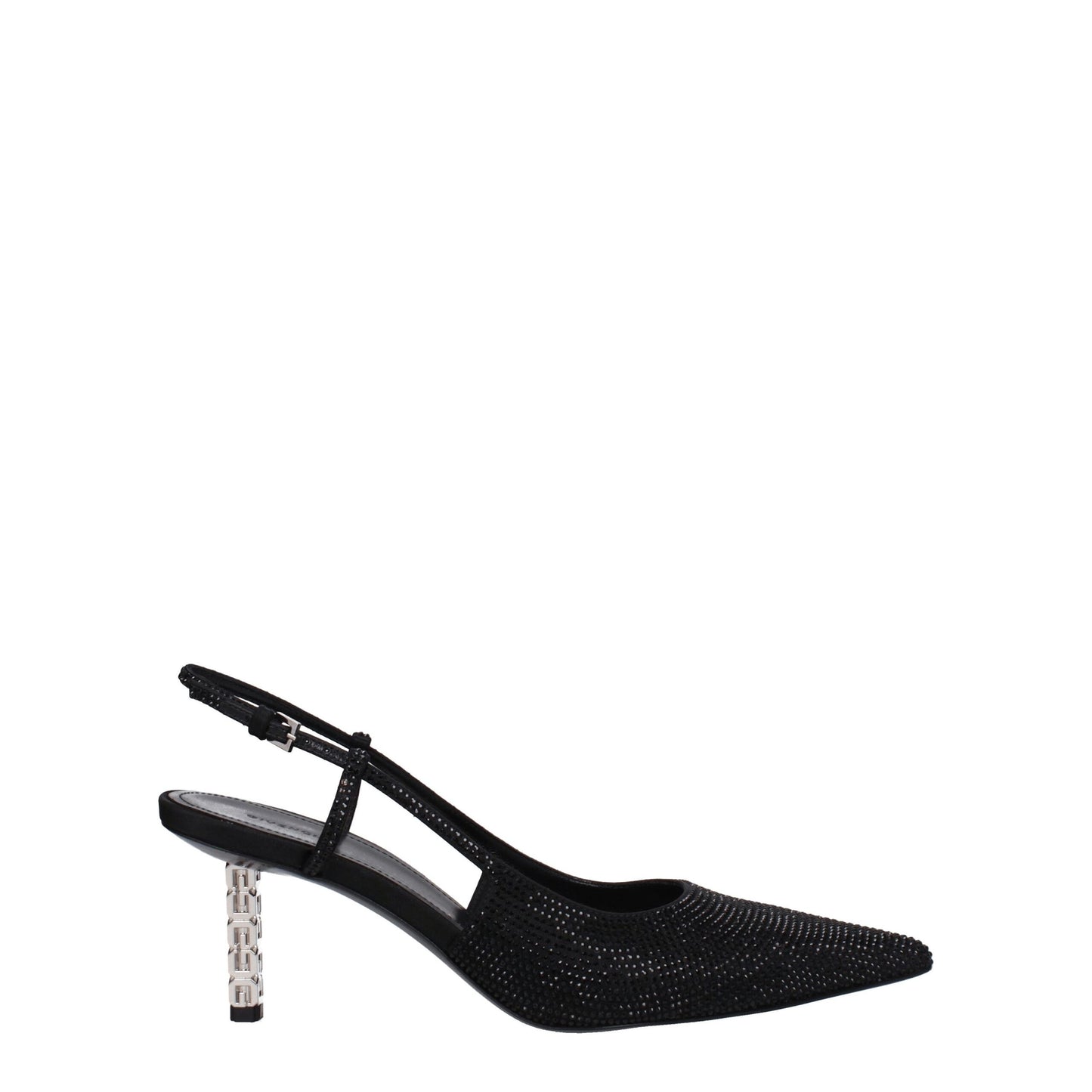 Black Fabric Pumps