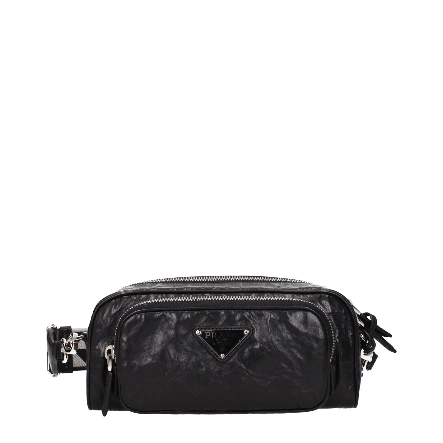 Black Leather Crossbody Bag