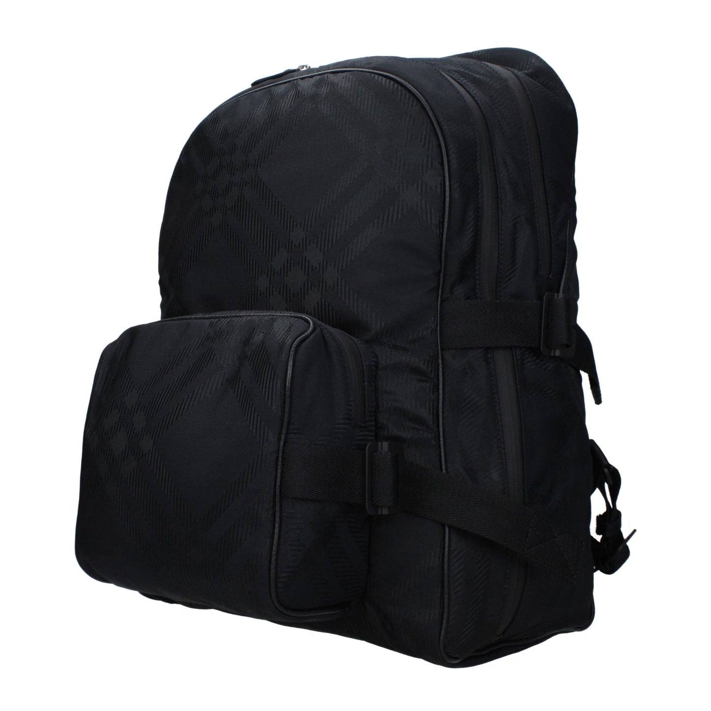 Black Fabric Backpack - Élégance Sélective