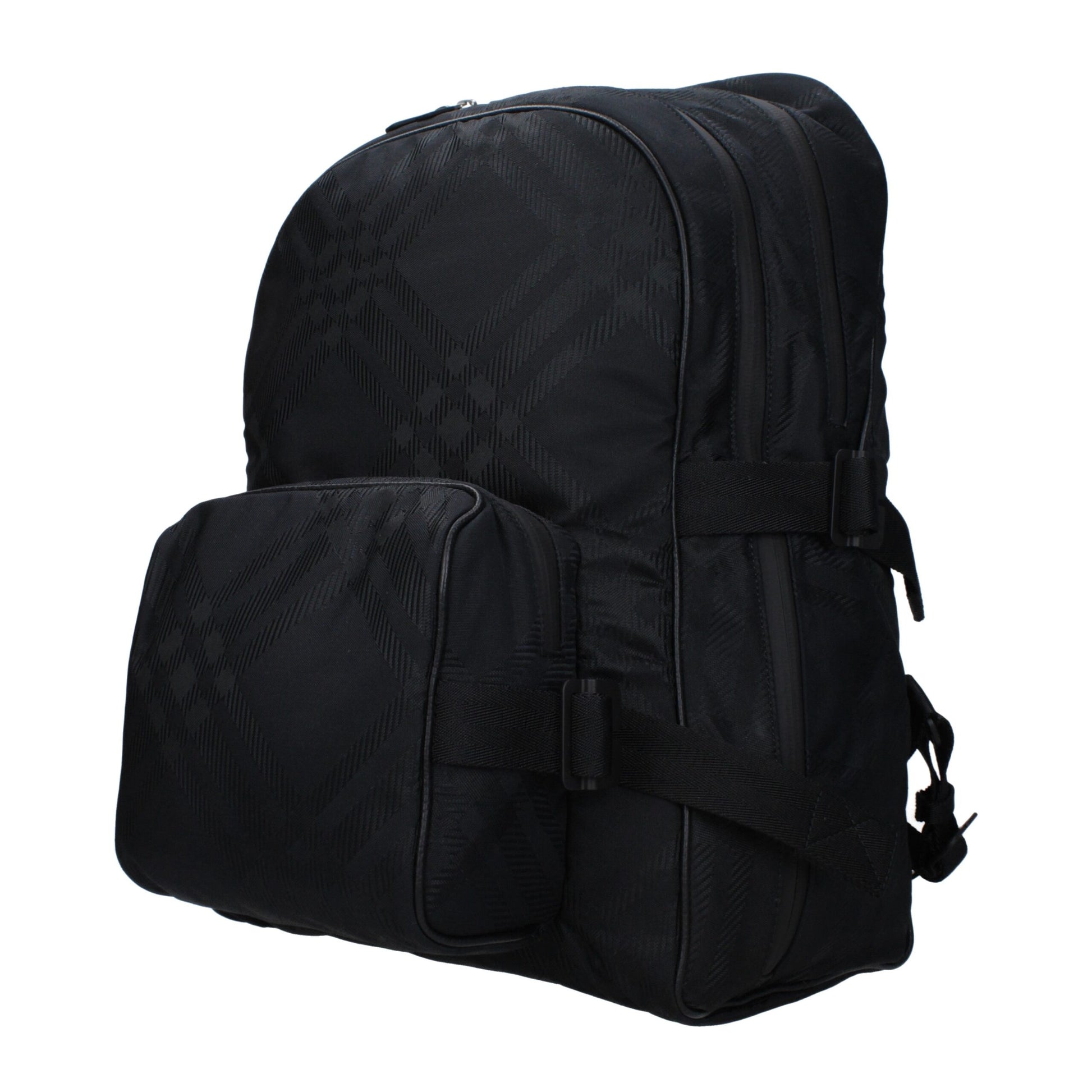 Black Fabric Backpack - Élégance Sélective