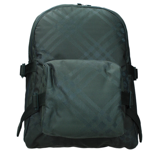 Green Fabric Backpack - Élégance Sélective