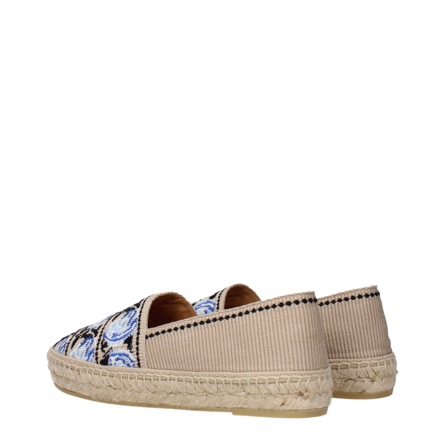 Beige Fabric Espadrilles