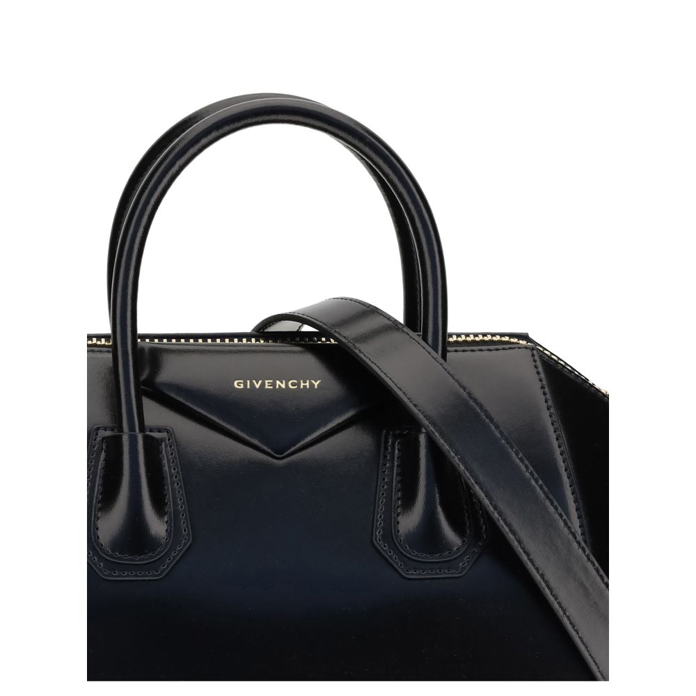 Black Calf Leather Bos Taurus Handbag - Élégance Sélective