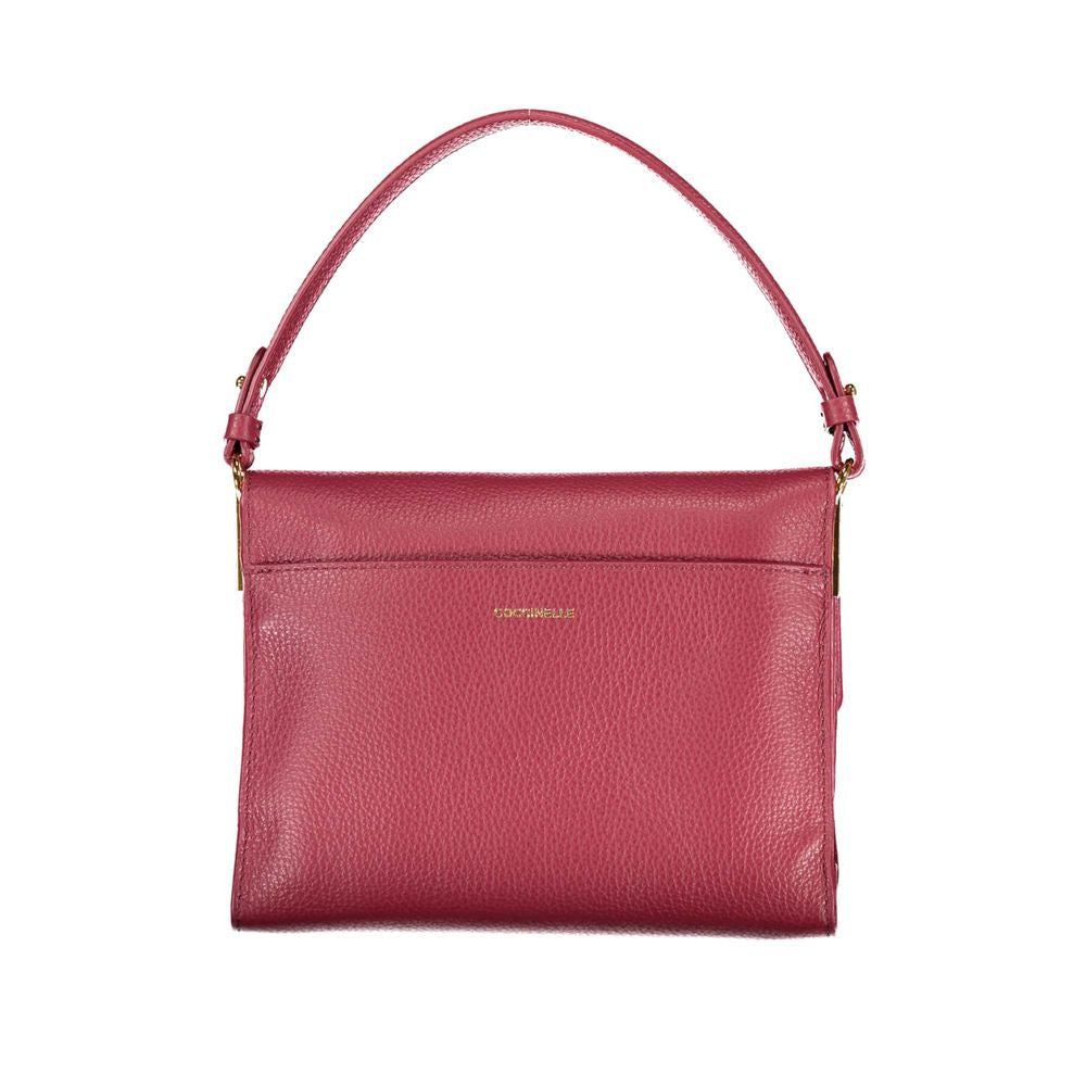 Coccinelle Red Leather Handbag - Élégance Sélective