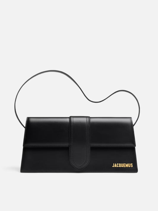 Black  leather Le Bambino Long bag