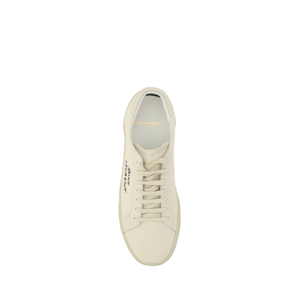 White Rubber Low Top Sneakers - Élégance Sélective