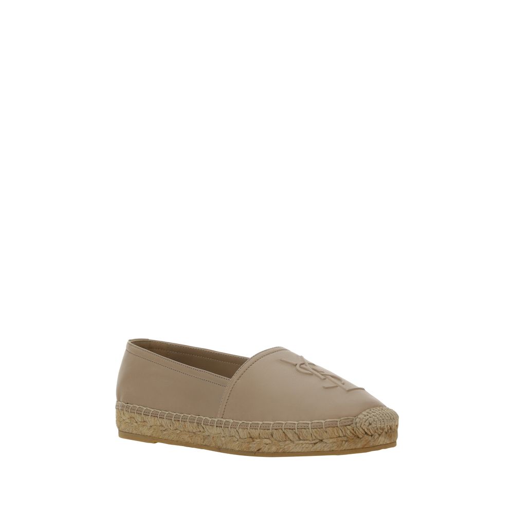 Saint Laurent Brown Lamb Ovis Aries Aries Espadrilles - Élégance Sélective