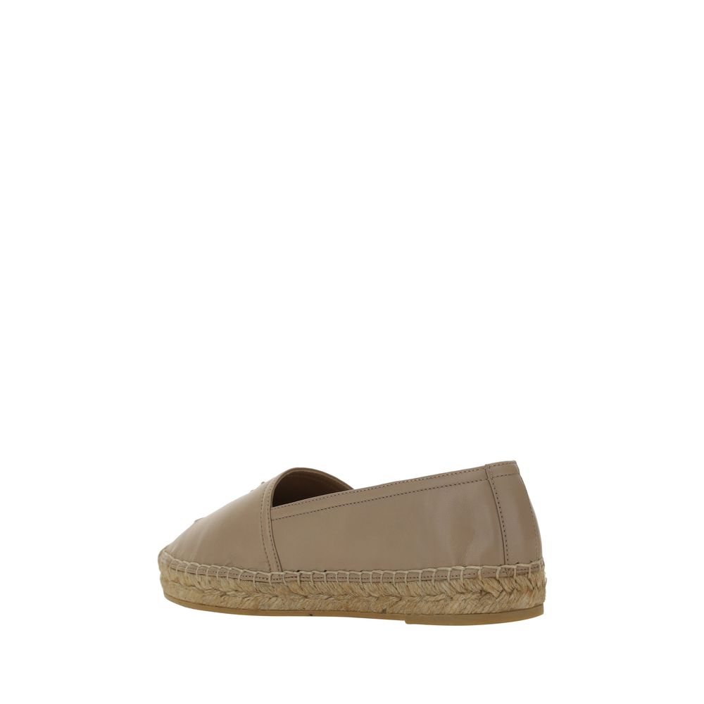 Saint Laurent Brown Lamb Ovis Aries Aries Espadrilles - Élégance Sélective