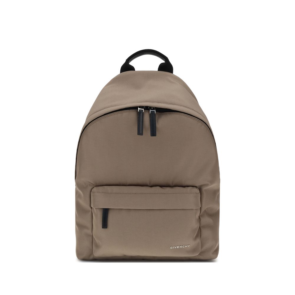 Brown Polyamide Backpack - Élégance Sélective