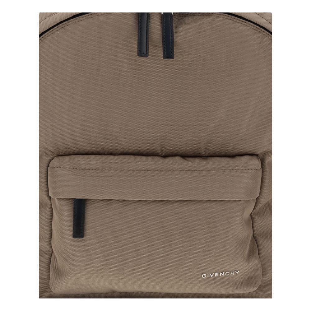 Brown Polyamide Backpack - Élégance Sélective