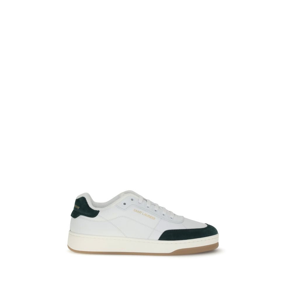 White Calf Leather Bos Taurus Low Top Sneakers - Élégance Sélective