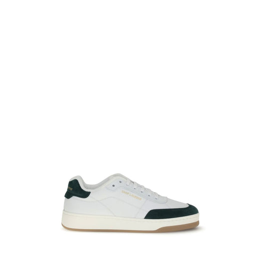 White Calf Leather Bos Taurus Low Top Sneakers - Élégance Sélective