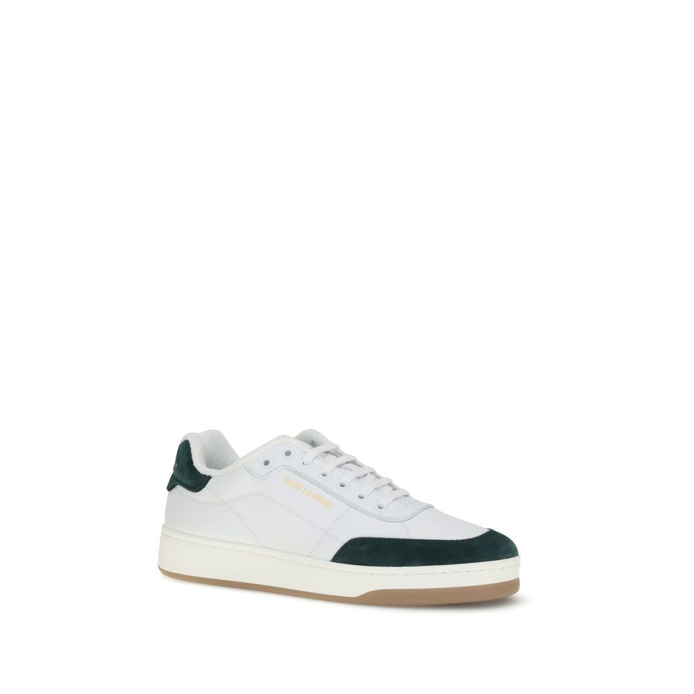 White Calf Leather Bos Taurus Low Top Sneakers - Élégance Sélective