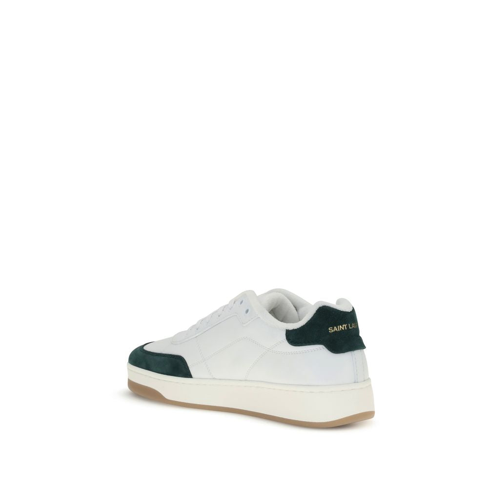 White Calf Leather Bos Taurus Low Top Sneakers - Élégance Sélective