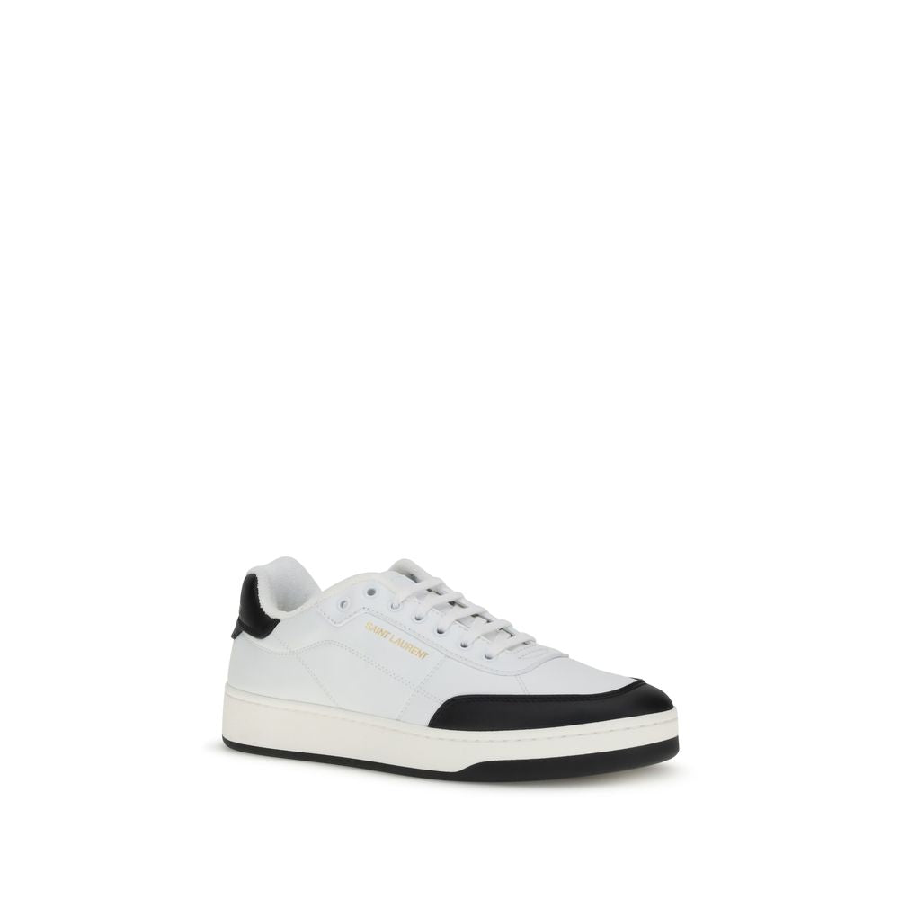 White Calf Leather Bos Taurus Low Top Sneakers - Élégance Sélective