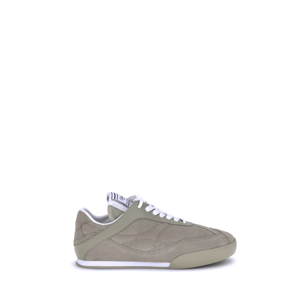 Beige Calf Leather Bos Taurus Low Top Sneakers - Élégance Sélective
