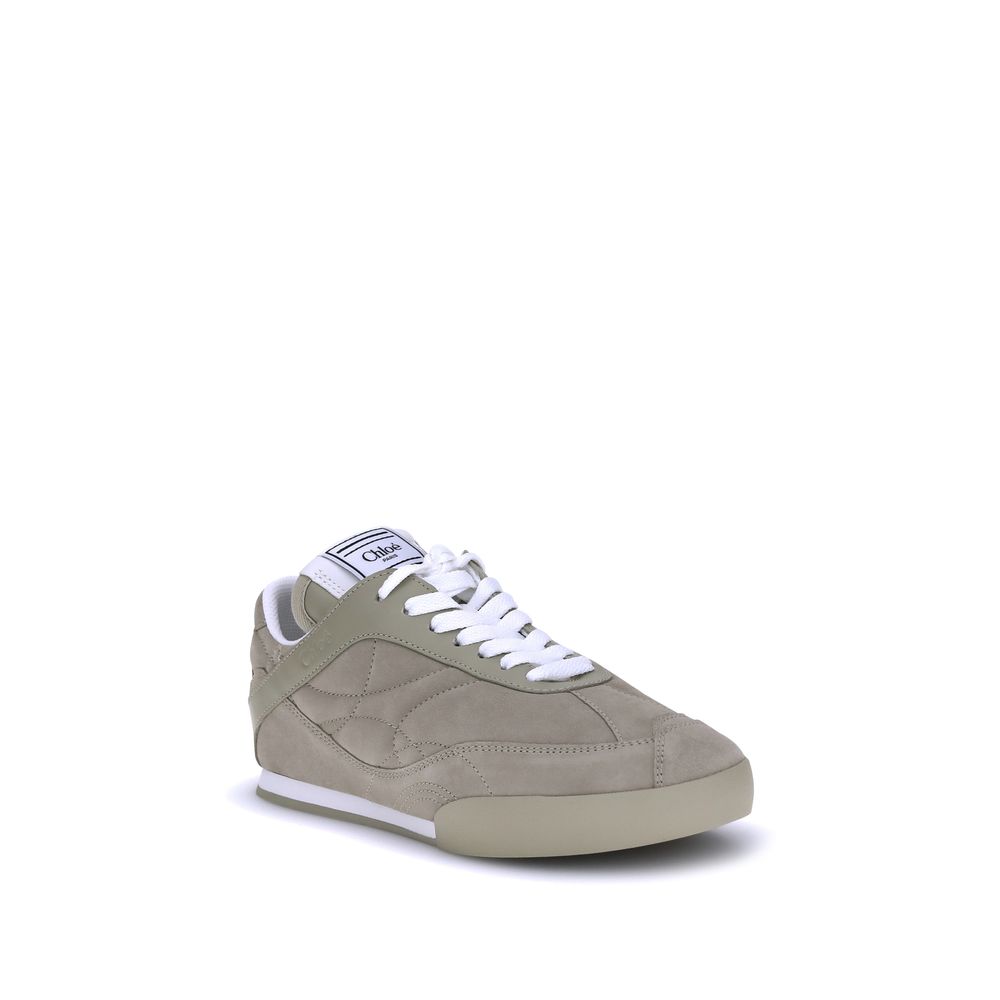 Beige Calf Leather Bos Taurus Low Top Sneakers - Élégance Sélective