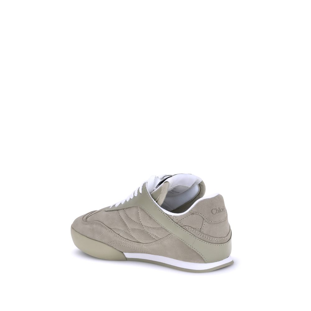 Beige Calf Leather Bos Taurus Low Top Sneakers - Élégance Sélective