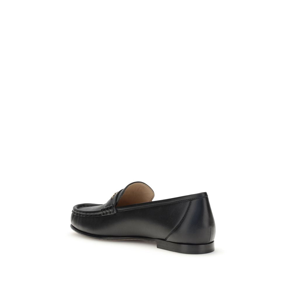 Black Calf Leather Bos Taurus Slip-On Loafers - Élégance Sélective
