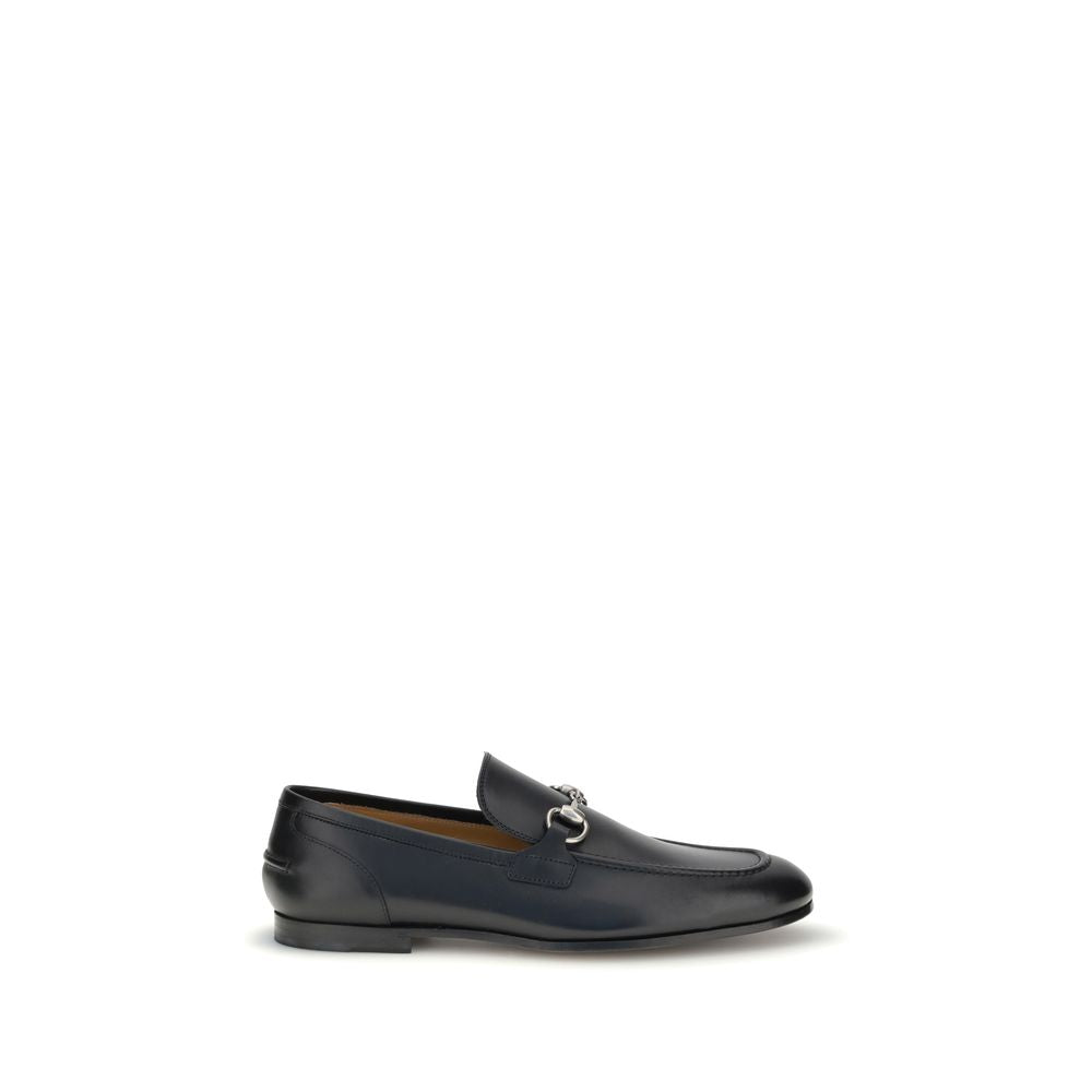 Black Calf Leather Bos Taurus Slip-On Loafers - Élégance Sélective
