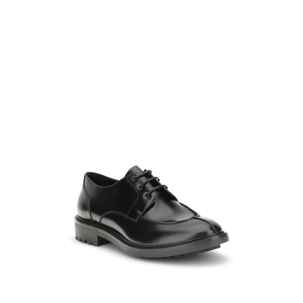 Black Calf Leather Bos Taurus Oxfords And Derbies - Élégance Sélective