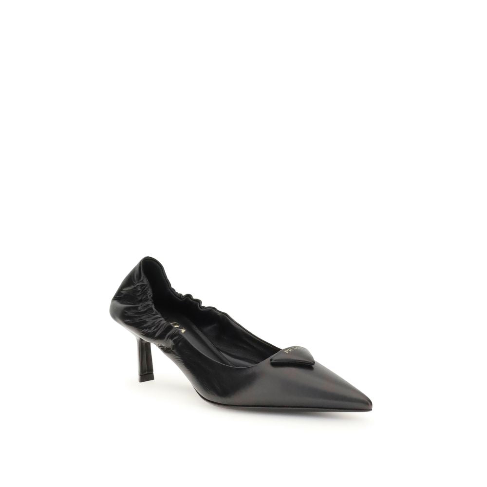 Prada Leather logo Pumps - Élégance Sélective