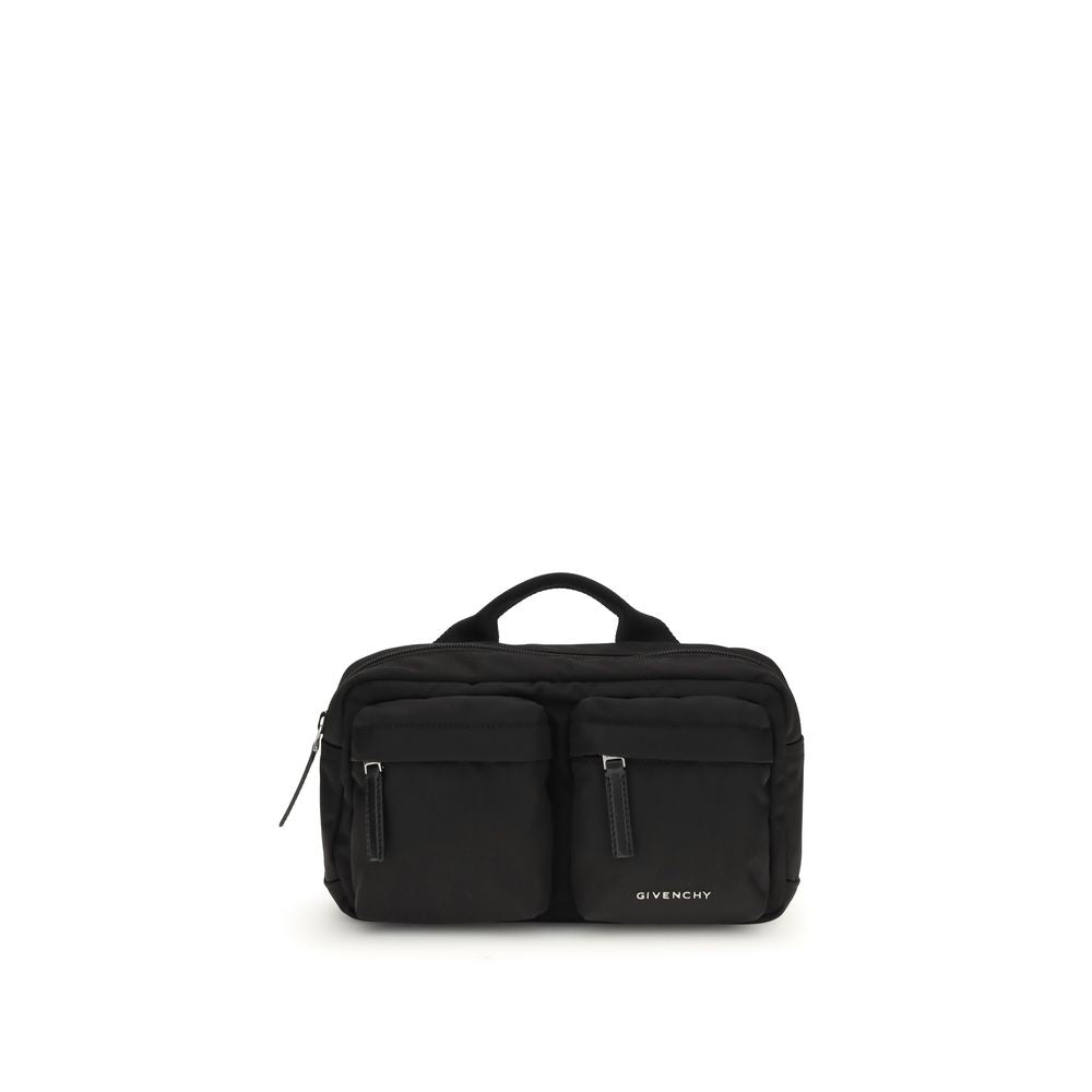 Black Polyamide Shoulder Bag - Élégance Sélective