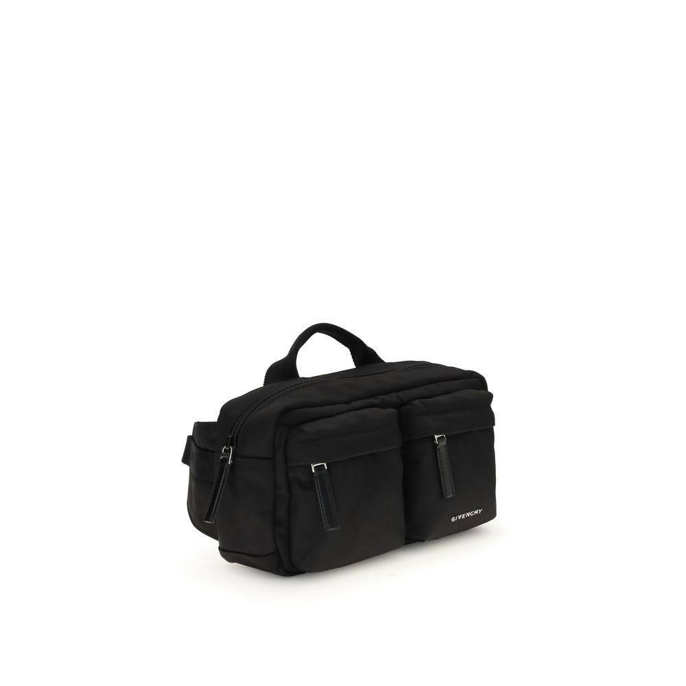 Black Polyamide Shoulder Bag - Élégance Sélective