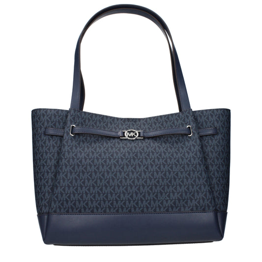 Blue Fabric Shoulder Bag