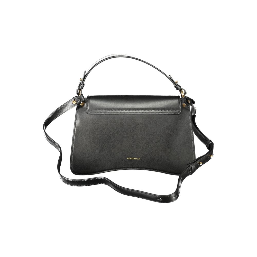Black Leather Women Handbag - Élégance Sélective