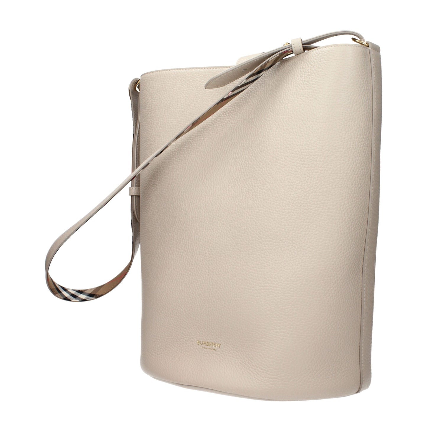 Beige Leather Handbag