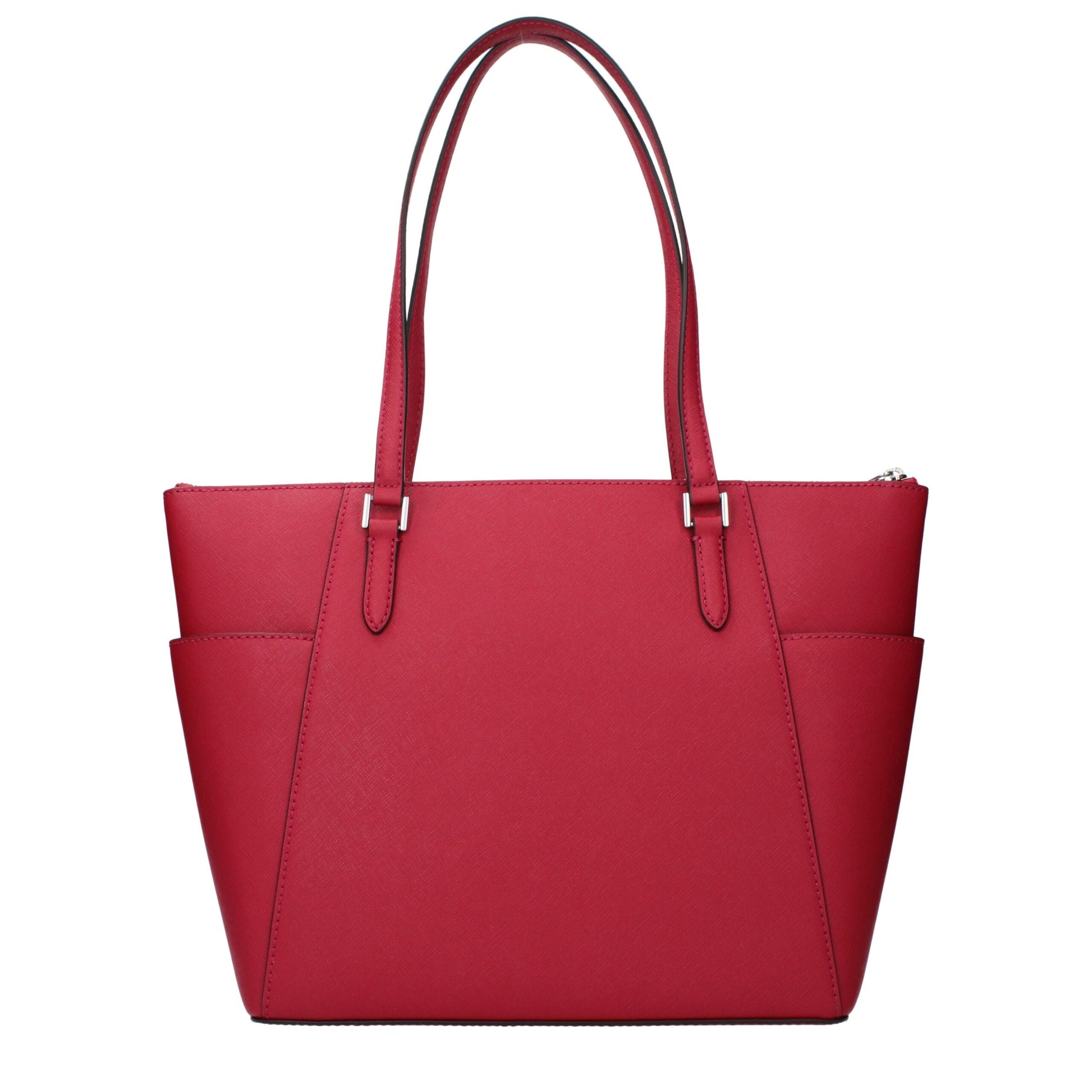 Red Leather Shoulder Bag - Élégance Sélective