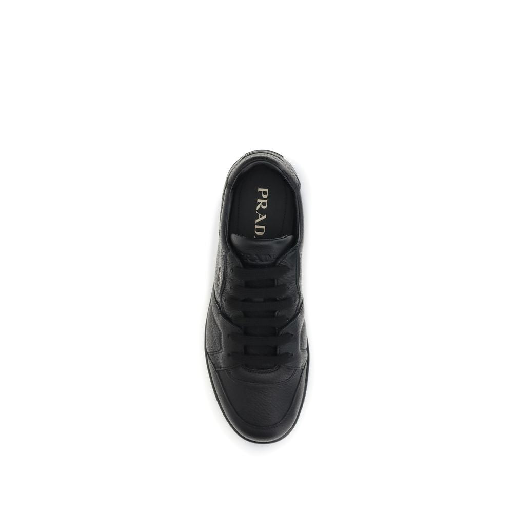 Black Calf Leather Bos Taurus Sneakers