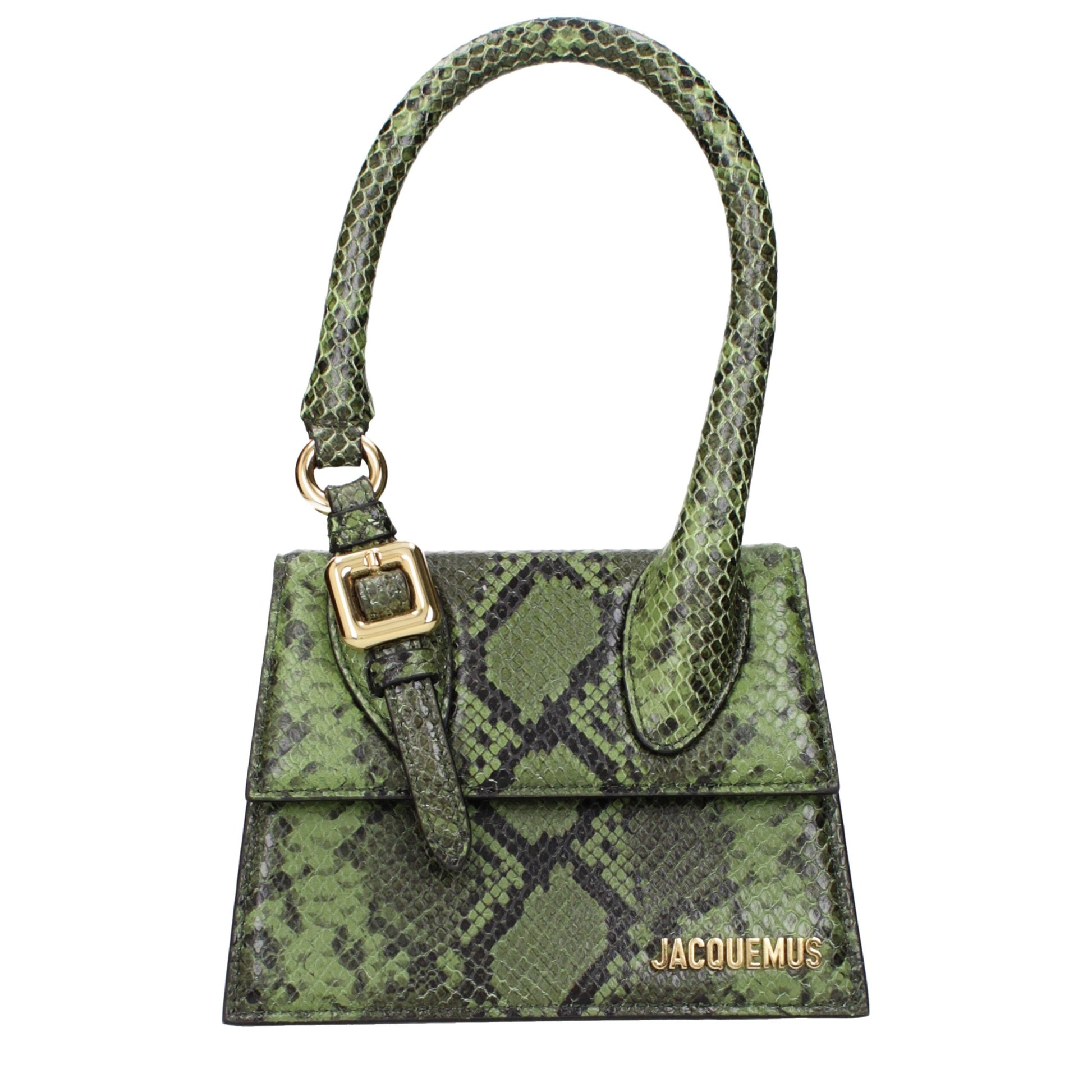 Green Leather Handbag - Élégance Sélective