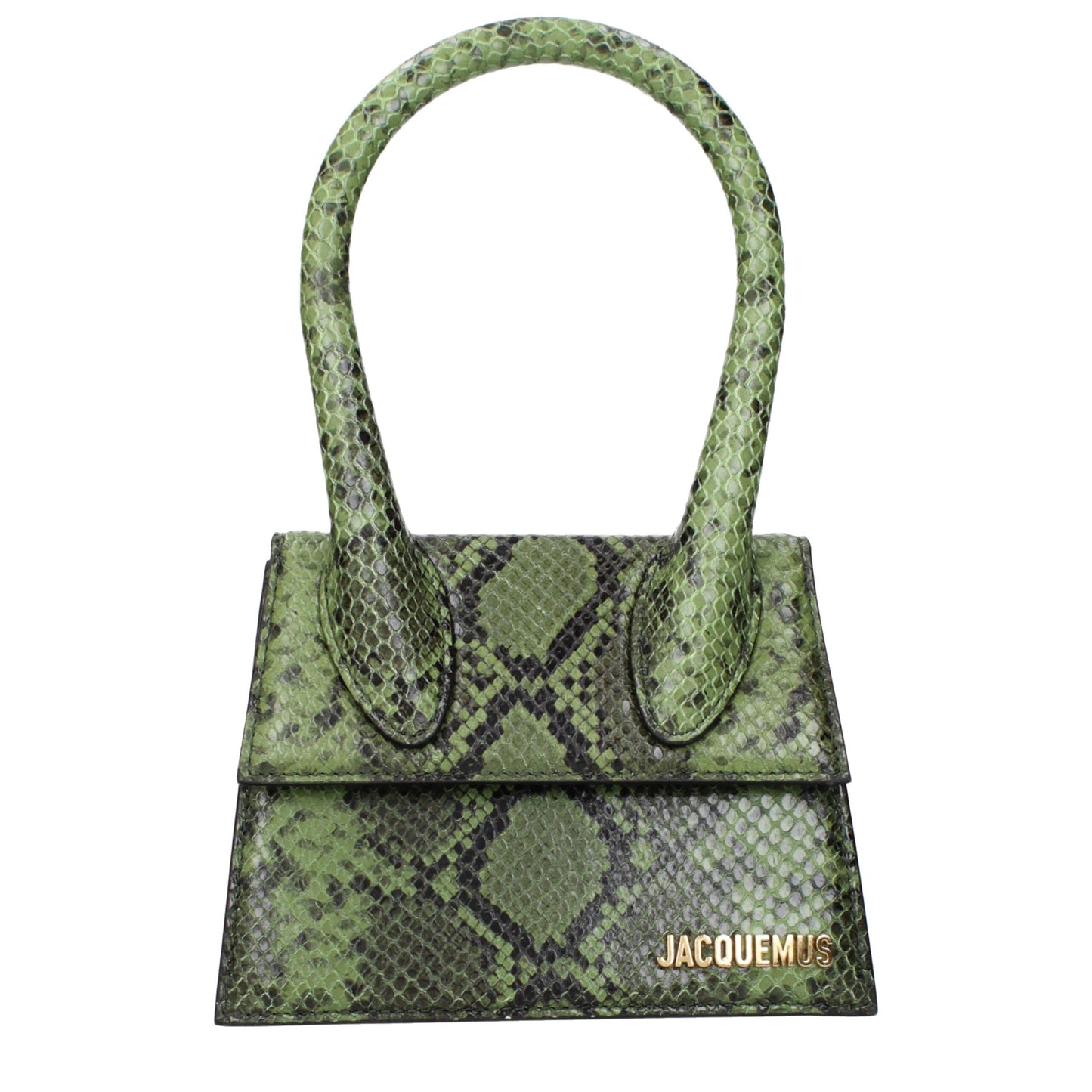 Green Leather Handbag - Élégance Sélective
