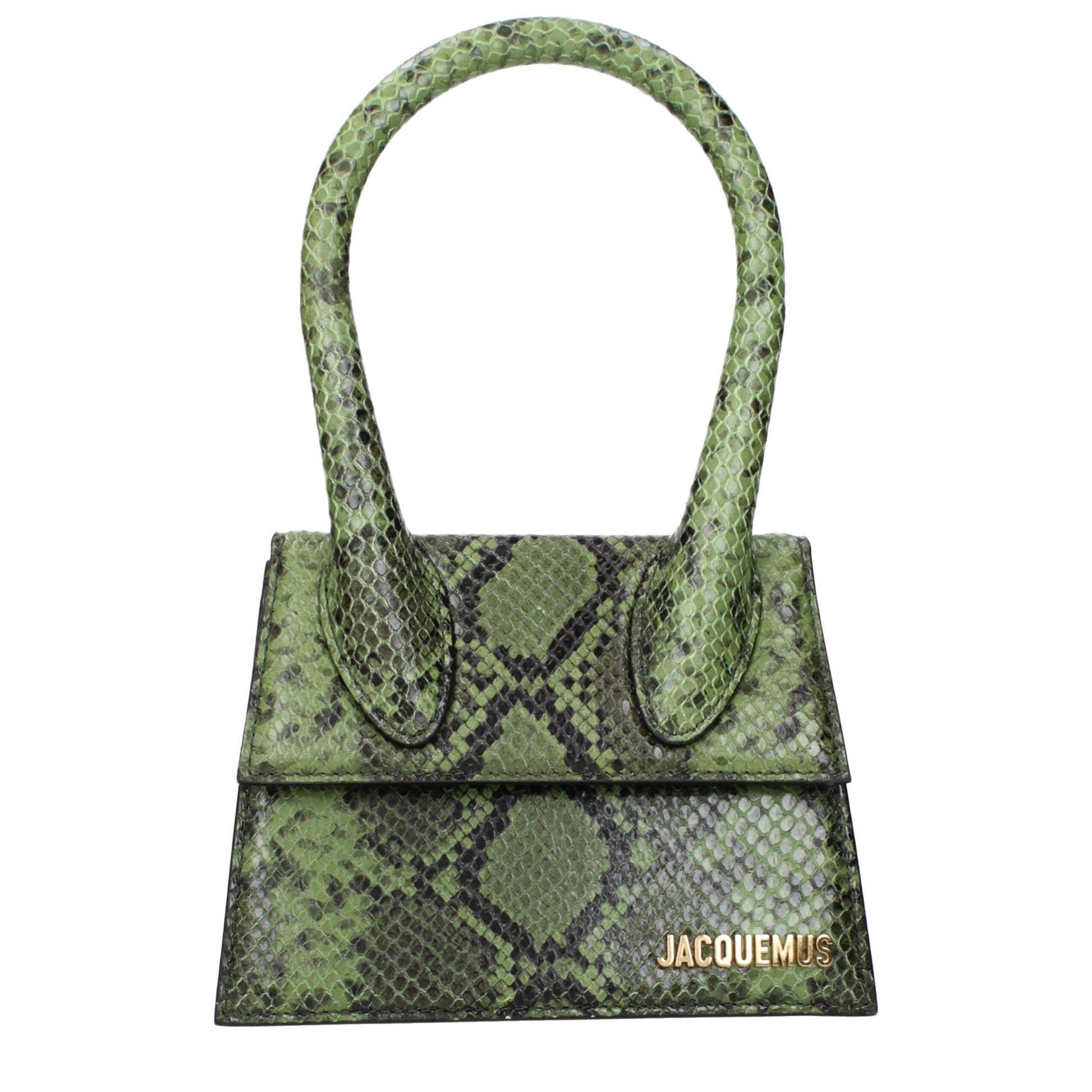 Green Leather Handbag - Élégance Sélective
