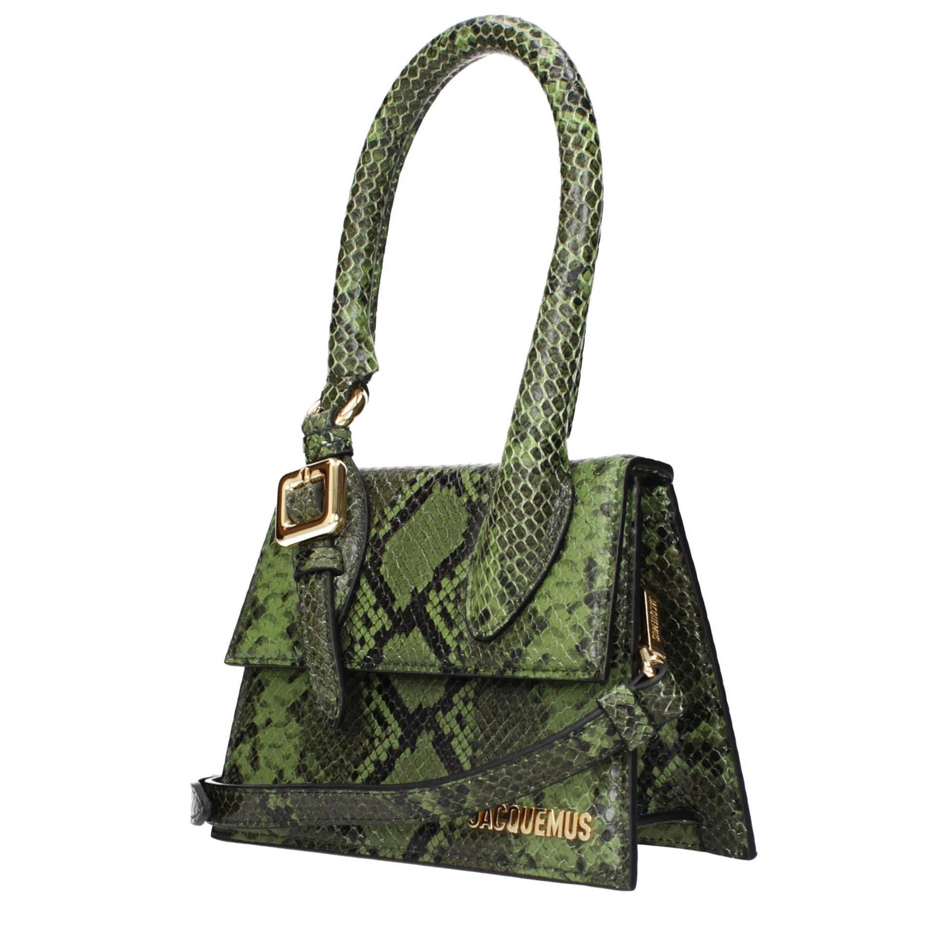 Green Leather Handbag - Élégance Sélective