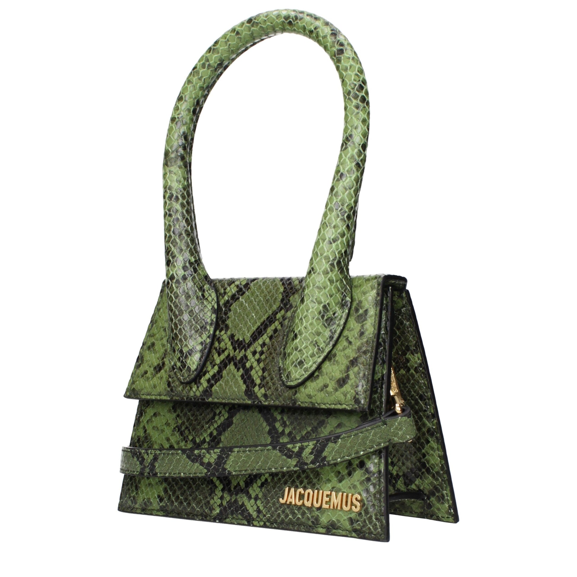 Green Leather Handbag - Élégance Sélective