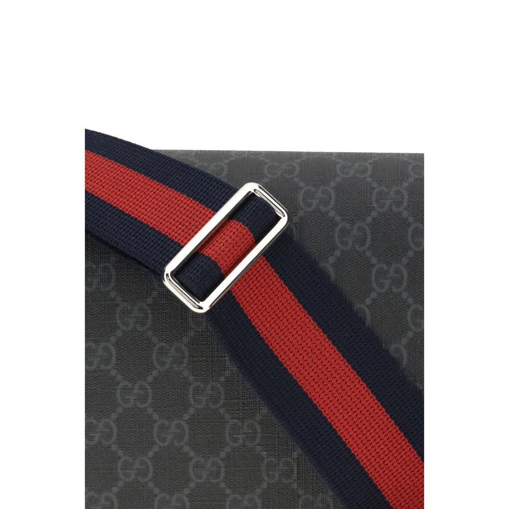 Black Polyethylene Shoulder Bag