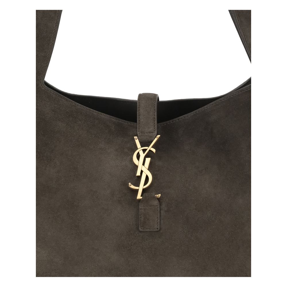 Brown Calf Leather Bos Taurus Shoulder Bag - Élégance Sélective