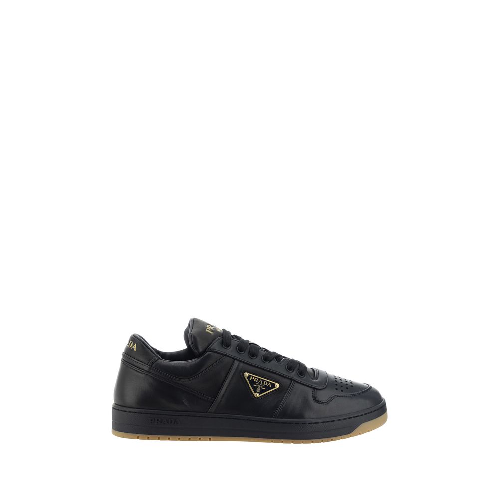 Black Calf Leather Bos Taurus Low Top Sneakers