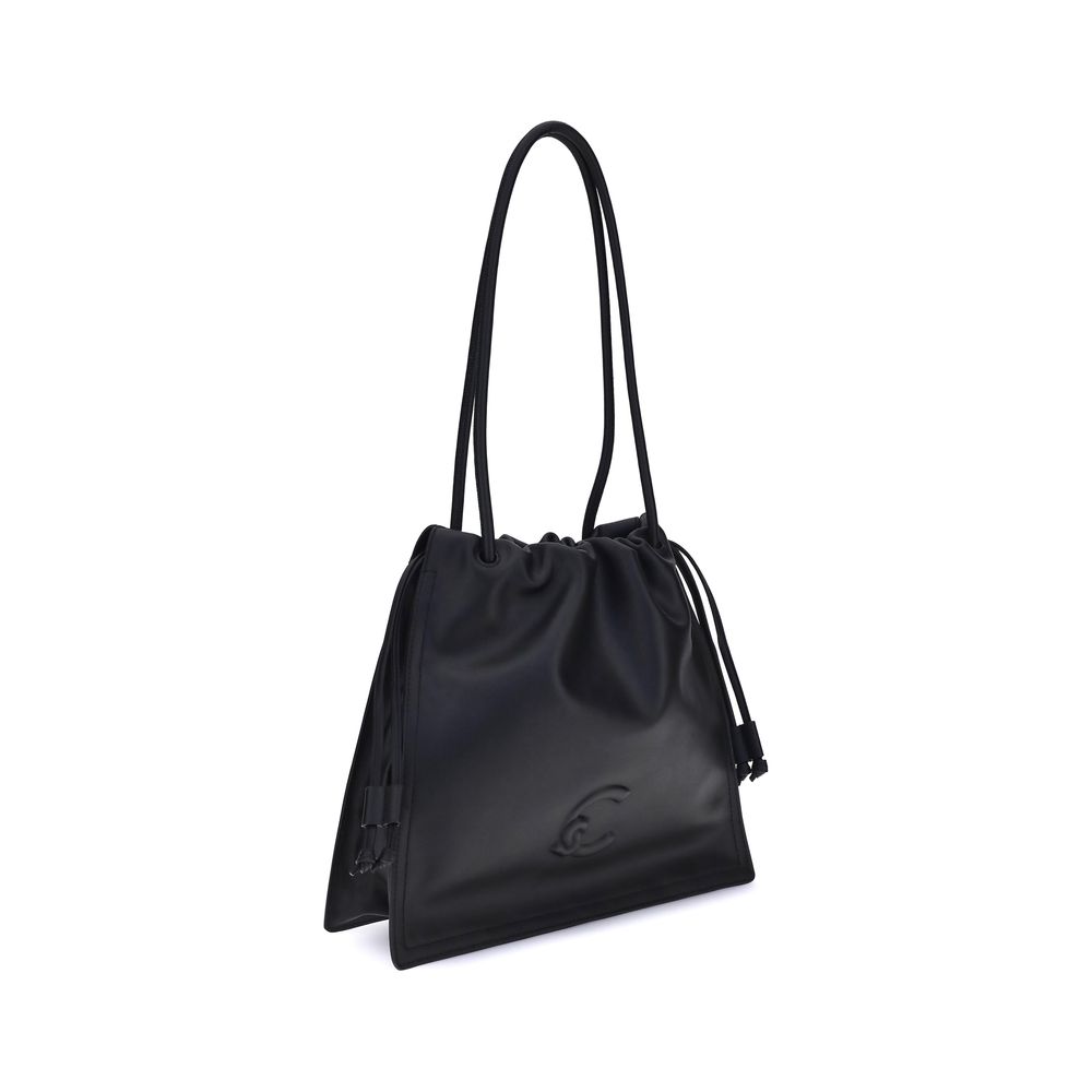 Black Calf Leather Bos Taurus Handbag - Élégance Sélective