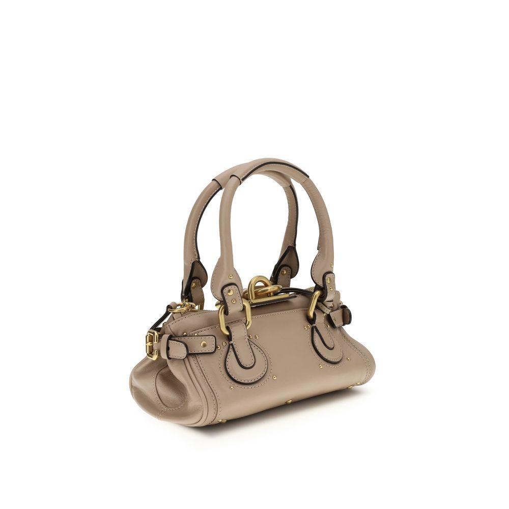 Beige Calf Leather Bos Taurus Shoulder Bag - Élégance Sélective